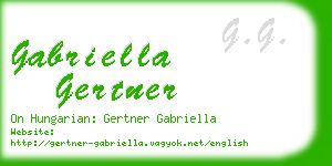 gabriella gertner business card